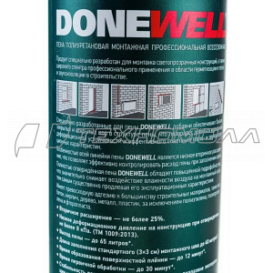 Пена монтажная DONEWELL 65 ПРОФИ 1000 МЛ/850 Г ВСЕСЕЗОННАЯ