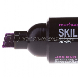 Маркер промышленный MunHwa "Skill Writer" (розовый), скошенный, 8мм