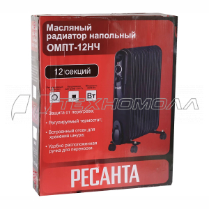 Масляный радиатор ОМПТ-12НЧ Ресанта 67/3/15