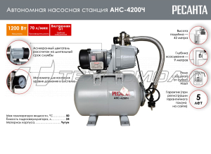 Насосная станция Ресанта АНС-4200Ч