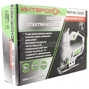 Эл. лобзик Интерскол МП-55/500Э 500 Вт