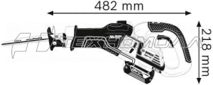 Аккумуляторная сабельная пила Bosch 18 В GSA 18V-32 Solo 0.601.6A8.102