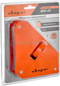 Угольник МОТ-25 (QJ6006) магнитный