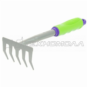 Грабли 5-зубые, 115х275 мм, стальные, пластиковая рукоятка Palisad