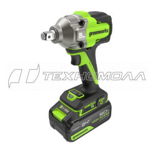 Аккумуляторный гайковерт Greenworks IW5500 (1хАКБ 5 Ач и ЗУ)
