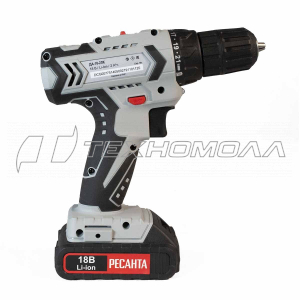 Ак. дрель РЕСАНТА ДА-18-2ЛК, 2АКБ
