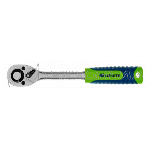 Ключ трещотка 1/2", 45 зубьев, с быстрым сбросом, матовый хром Сибртех