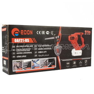 Ак. пила сабельная Edon OAF21-RS без з/у и АКБ Ак. пила сабельная Edon OAF21-RS без з/у и АКБ