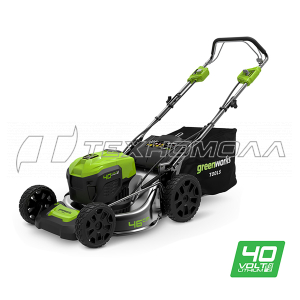 Аккумуляторная газонокосилка Greenworks GD40LM46SP
