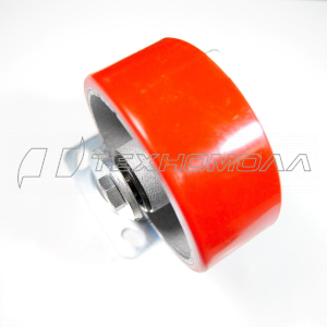 Кoлеcнaя опора большегрузая 125мм ПУ повор/тормоз