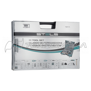 Набор инструментов STELS, 98 предм,1/2,1/4