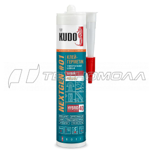 КЛЕЙ-ГЕРМЕТИК "KUDO" KBK 524 ШОВНЫЙ УНИВЕРСАЛ. ГИБРИДН. 280 МЛ БЕЛЫЙ (1/12)