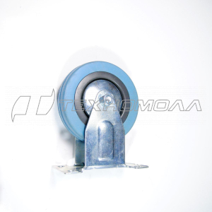 Кoлеcнaя опора аппаратная 100мм не поворот, серая