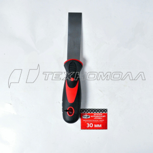 ШПАТЕЛЬ НЕРЖАВ. "ПРОФИ" 30 ММ ДВУХКОМП. РУЧКА (12/240) "КЕДР" 041-0030