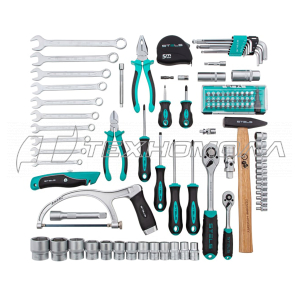 Набор инструментов STELS, 98 предм,1/2,1/4