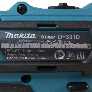 Ак. дрель Makita DF331DWYE Ак. дрель Makita DF331DWYE