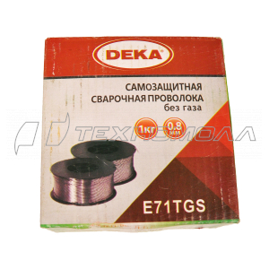 Проволока сварочная DEKA порошковая ER 71T-GS (0.8 мм; D100; 1 кг)