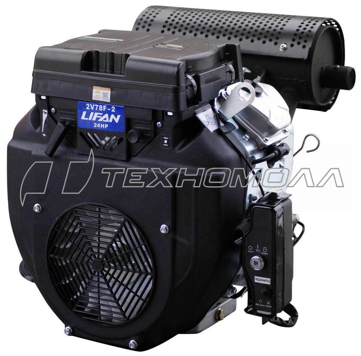 Двигатель LIFAN LF2V78F-2A (24 л.с.) D25, 20А 00-00000605