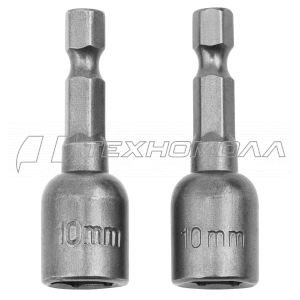 Биты с торцевыми головками 10х45 мм, 2 шт. Matrix