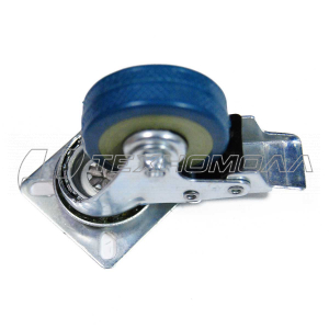 Кoлеcнaя опора аппаратная 50мм повор/тормоз серая