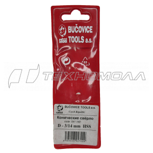 Сверло коническое N1 (d. 3,5 - 14мм.), BUCOVICE