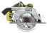 Бесщеточная циркулярная пила Ryobi ONE+ R18CS7-0 5133002890