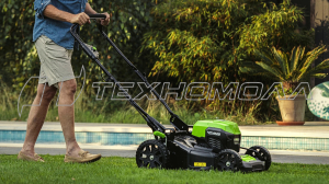 Аккумуляторная газонокосилка Greenworks GD40LM46HP