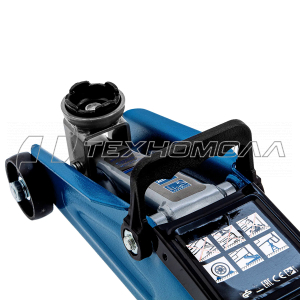 Домкрат гидравлический подкатной, 2 т, h подъема 140-340 мм// Stels