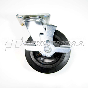 Кoлеcнaя опора большегруз обрезин 160мм повор/торм