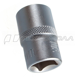Головка торцевая, 17 мм, 6-гранная, CrV, под квадрат 1/2" Stels