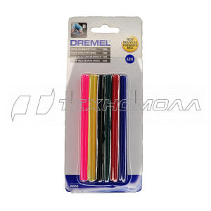 Клеевые стержни цвет. DREMEL (GG05) 100x7мм, 12шт