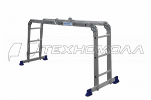 Стремянка 5 ступеней, рабочая высота 1030 алюм..Ам705