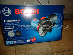 Аккумуляторная угловая шлифмашина Bosch GWS 12V-76 Professional Solo 0.601.9F2.000