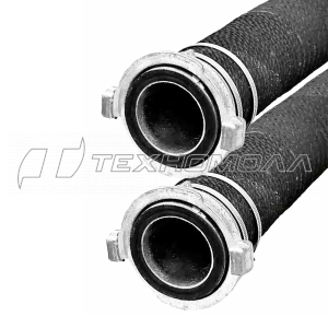 Рукав напорно-всасывающий В-ф75 в сборе с ГР-80 (4м)