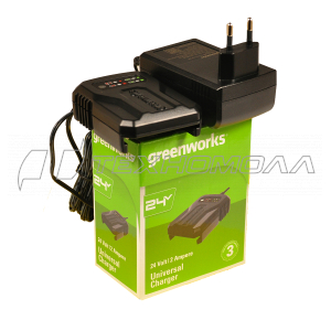 Зарядное устройство Greenworks G24UC2 24 В, 2 А