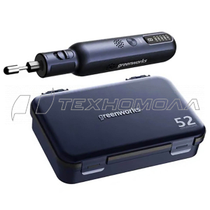 Гравер аккумуляторный GreenWorks GPT-8VRT с набором 52 предмета