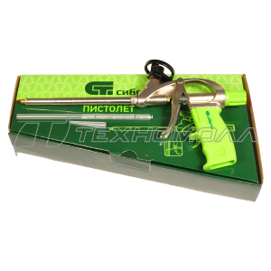 Пистолет для монтажной пены, усиленный алюминиевый корпус Сибртех