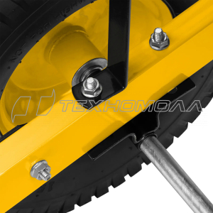 Тачка строительная 140 л 250 кг, усил,двухколесная, колесо 15х6.00-6 Denzel