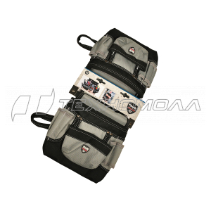 Поясная сумка для инструмента двойная,серый нейлон