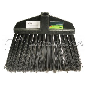 Метла полипропиленовая, 345х200 мм, веерная распушенная, без черенка, Россия Сибртех