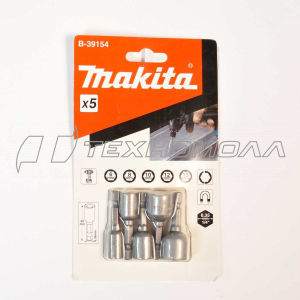Набор магнитных головок 6мм 8, 10, 12, 13мм Makita