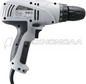 Сетевая дрель-шуруповерт ИНТЕРСКОЛ ДШ-10/260Э 210.1.1.00