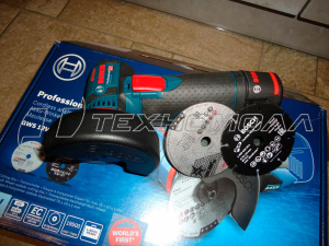 Аккумуляторная угловая шлифмашина Bosch GWS 12V-76 Professional Solo 0.601.9F2.000