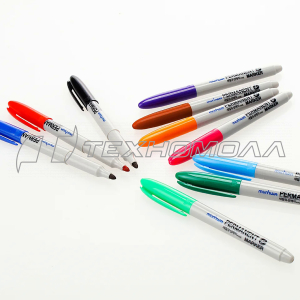 Маркер MUNHWA перманентный, (черный), пулевидный, 1,5мм