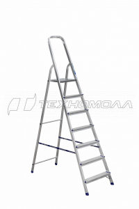 Стремянка 5 ступеней, рабочая высота 1030 алюм..Ам705
