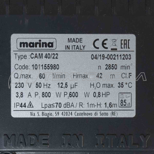 Насосная станция Марина САМ 40/22 800 Вт