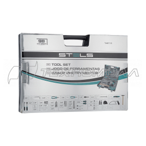 Набор инструментов STELS, 98 предм,1/2,1/4