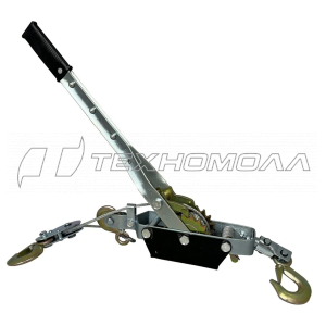 Лебедка рычажная гаражная Magnus-Profi LRG-4002, 4 т, канат 3 м, двойной храповый механизм