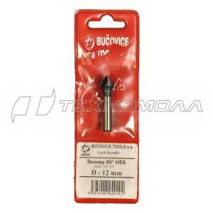 Зенкер конический d.12мм. 3-х канавочный BUCOVICE