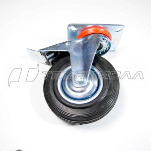 Кoлеcнaя опора промышленная повор с тормоз 125 мм